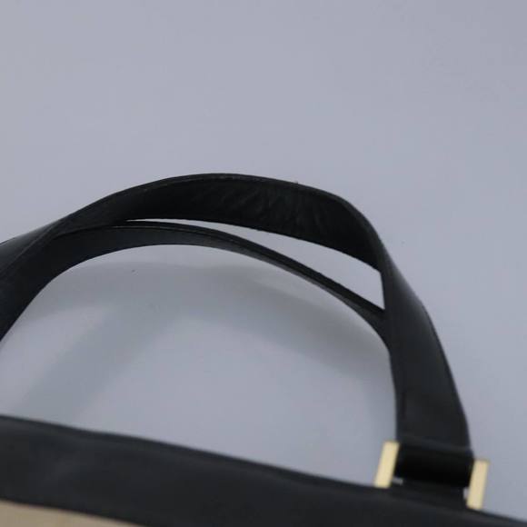 BURBERRY Hand Bag Wool Beige Gold Auth bs19268 - Picture 8 of 16